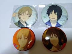 夏目友人帳 名取周一 田沼要 缶バッジ4個 和紙 劇場版 ニャンコ先生