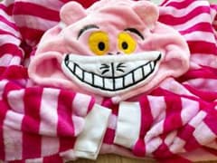 チシャ猫 フリース 着ぐるみ パジャマ コスチューム　コスプレ 子どものサムネイル