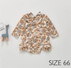 ベビー　水着　ロンパース　ボタニカル調　サイズ66のサムネイル