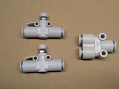 SMC スピードコントローラ AS2002F 2個 CKD継手セット　スピコンのサムネイル