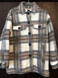ZARA チェック柄ジャケット XSのサムネイル