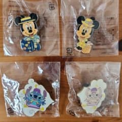 ディズニー ピンバッジ 4種セット ミッキー ミニー スティッチ - メルカリ