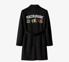 peaceminusone mama 2025 ブラックロングコート - メルカリ