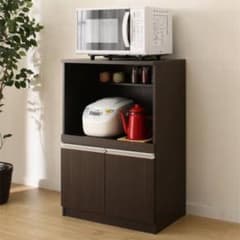 幅60cm】レンジ台 食器棚 キッチンカウンター ニトリ ダークブラウン