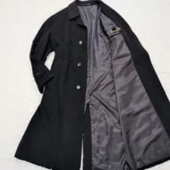 【新品タグ付‼️マキシ丈 カシミヤ100%】ダリヤ ロング チェスターコート 黒 カシミヤ100% チェスターコート ロングコート マキシ丈 L 2wayカラー