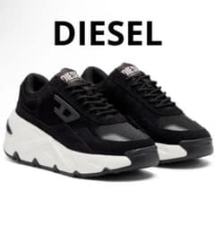 DIESEL SAVANNAH 로우 컷 스니커 블랙 36 현행품