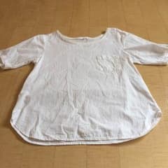 【maipu-様専用】無印良品 白の半袖シャツとバイカラーワンピースのセットのサムネイル