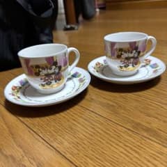 ディズニー ティーカップ・ソーサー 2個セット - メルカリ