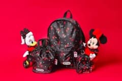 新品ディズニー購入アウトドアコラボ さくらんぼ柄ミニー リュック型 