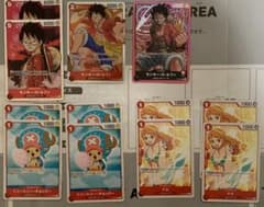 ワンピースカード 赤単ルフィ デッキパーツ まとめ売りのサムネイル