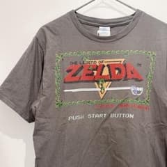 ゼルダの伝説 ファミコン版 初代ロゴ Tシャツ S 任天堂 レトロゲーム