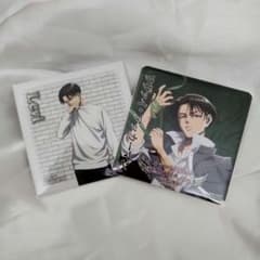 進撃の巨人 リヴァイ コースター 2枚セット バラ売り可
