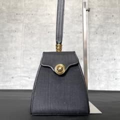 良品】COMTESSE ホースヘア×レザー ゴールド金具 ワンハンドル