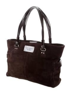 【Kate spade】スエード エナメル トート ショルダー バッグのサムネイル