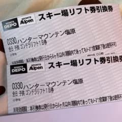 ハンターマウンテン塩原 全日子供ゴンドラリフト1日券1枚のみ販売のサムネイル