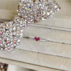 まゆみ様専用です☆STAR JEWELRY☆ルビーハートダイヤモンド リングのサムネイル