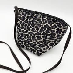 極美品】エルベシャプリエ 2885F 舟型ショルダーバッグ S パンサー