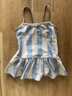 miffy ミッフィー ベビー水着 女の子 ストライプ(95cm)のサムネイル