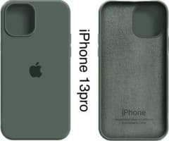 【高品質】iPhone13pro シリコンケース グリーンのサムネイル
