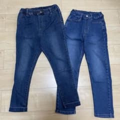 キッズデニムパンツ 130センチ 2点セットのサムネイル