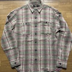 ダブルアールエル オンブレ チェックシャツ M - メルカリ