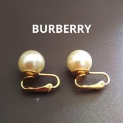 BURBERRY パール クリップイヤリング