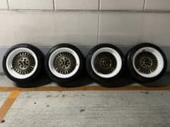 格安超希少】HLK 15インチ メッシュタイプ ゴールド 深リム 4本通し 