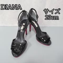 DIANA】ダイアナ（23cm） パンプス エナメル オープントゥ ストラップ