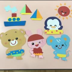 壁面飾り　夏　海のサムネイル