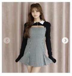 Randyワンピース Curvy tweed zip one piece – Randy