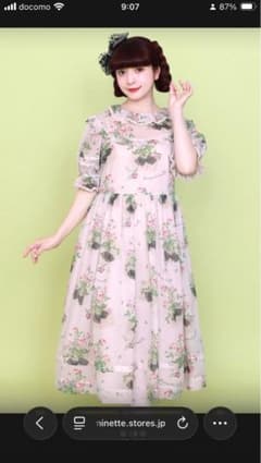 メゾンドミネット　青木美沙子さんコラボ 薔薇柄ワンピース　emiru メゾンドミネット 青木美沙子さんコラボ 薔薇柄ワンピース emiru様専用