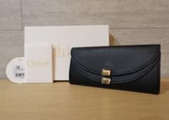 未使用 Chloe 長財布 ブラック ダブルフラップ ジョージア - メルカリ