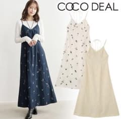 COCODEAL ココディール♥︎フラワー刺繍キャミワンピース2026春夏