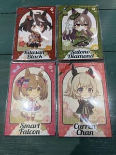ウマ娘 上海コラボカフェ 公式グッズ 購入特典色紙 フルセット 4枚