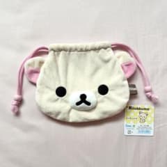 San-X Korilakkuma Plush Drawstring Bag