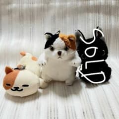 코테츠의 나카마 코반만 고양이 봉제인형 마스코트 체인 스트랩