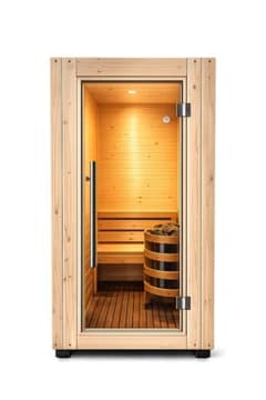 アウトレット屋内用サウナ 1人用 電気ストーブ対応 無垢材 木製 バレル