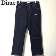 極美品】Dime デニムパンツ 刺繍ロゴ インディゴ M ダイムデニム