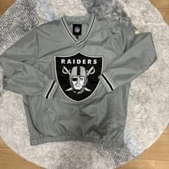 Raiders ナイロンジャケット ブラック グレー NFL【RAIDERS / レイダース】ナイロンジャケット | 古着屋KAKAVAKA
