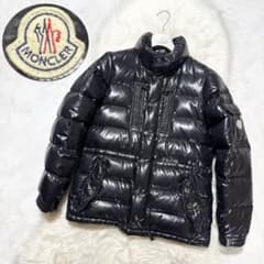 モンクレール ROD 袖ワッペン ダウン ジャケット 黒 0 MONCLER - メルカリ