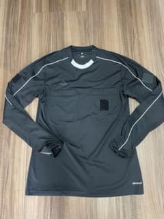 〔中古〕adidas climacool 審判用シャツ Lサイズ 黒のサムネイル