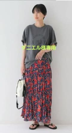 ワッシャープリーツフレアスカートのサムネイル