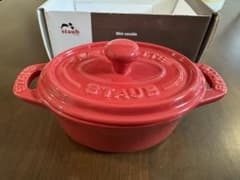 [新品未使用] STAUB ミニココット オーバル レッド 11cmのサムネイル