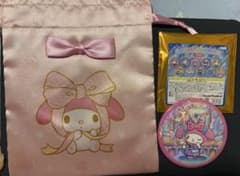 サンリオ マイメロディ 巾着 缶バッジ セット マイメロ　まとめ売りのサムネイル
