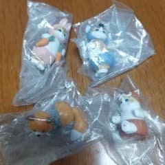 mofsand 動物マスコット 4点セット カプセルトイ