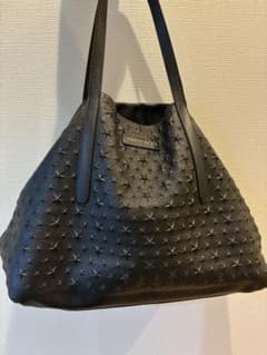 ⭐️美品 ジミーチュウ ピムリコ スターエンボス トートバッグ 黒 迷彩