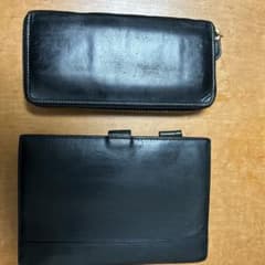 ガンゾ　システム手帳　長財布　2個セット 革のサムネイル