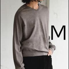 M 未使用】W/Si/Ca 18G V Neck Knit LIDNM グレー - メルカリ