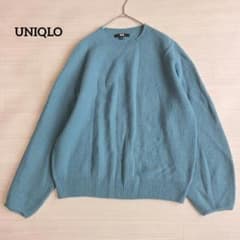 【UNIQLOユニクロ】プレミアムラムクルーネックセーター ニット L ウール混