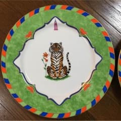 元ティファニーのデザイナー Lynn Chaseの絵皿(大)のサムネイル